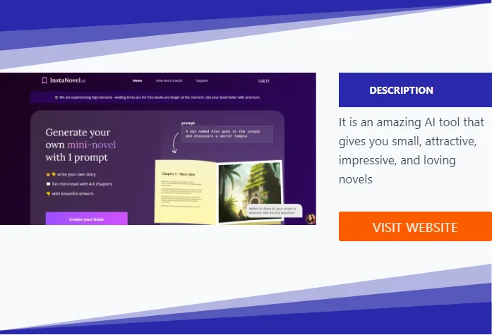 Insta novel AI | Best Impressive Novel Writer AI Tool 2024