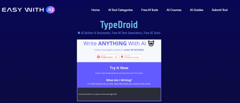 type droid ai