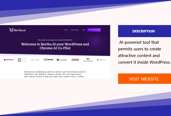 Bertha ai | Best AI-Powered Website Content Creator AI Tool 2024