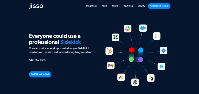 Sidekick by Jigso | AI Best Working Tool As An Assistant 2024