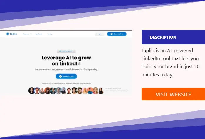 Taplio AI | Best AI-Powered Tool For LinkedIn Content 2024