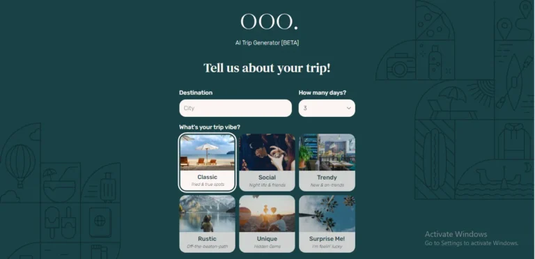 Trip Generator | Best AI Trip Generator And Travel Planner Tool