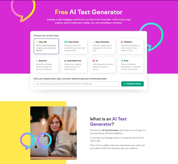 Free AI Text Generator | BEST 5 AI TEXT GENERATOR TOOL 2024